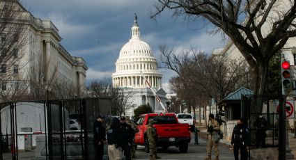 En fuerte operativo de seguridad, policía realiza arrestos aislados durante toma de posesión de Biden