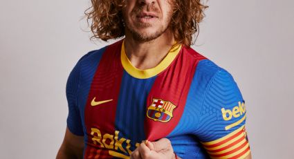 El Barcelona acude a Puyol para lanzar una playera especial del próximo Clásico