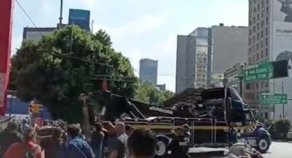 Gaseros y policías se enfrentan durante protesta en CDMX; gremio acusa represión y amaga con más bloqueos