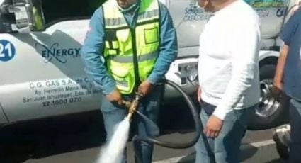 FGJ-CDMX investigará a gasero que abrió manguera de pipa durante protesta; lo acusan de "tentativa de homicidio"