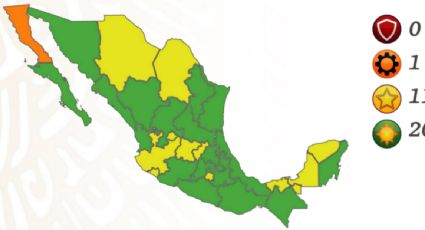 Secretaría de Salud confirma que CDMX y Edomex pasan a verde; BC, el único estado en naranja