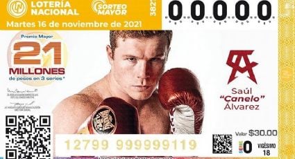 ‘Canelo’ Álvarez es la imagen de los ‘cachitos’ del próximo sorteo de la Lotería Nacional