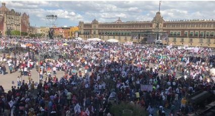 Comienza verbena en el Zócalo de la CDMX por los tres años del gobierno de AMLO