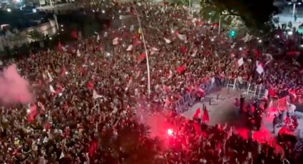 Medio Guadalajara no duerme... Los Atlistas invaden la Glorieta de los Niños Héroes para festejar el título