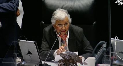 "Me mantengo en el Senado y como presidenta hasta que termine", asegura Olga Sánchez Cordero