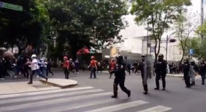 Feministas protestan en la CDMX por la muerte de Victoria Salazar, mujer asesinada por policías de Tulum