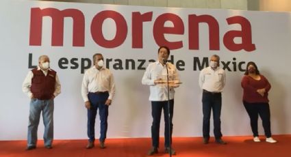 Mario Delgado llama a morenistas a no perder el ánimo; presenta formalmente a nuevo candidato en Michoacán