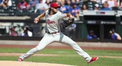 Aaron Nola, de Phillies, empata marca de Grandes Ligas con 10 ponches consecutivos