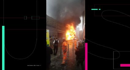 Se registra fuerte incendio en estación del metro de Londres