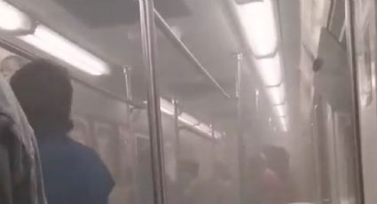 Vagón de tren se llena de humo en la Línea 3 del Metro de la CDMX