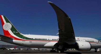 Avión presidencial regresa a México después de un mes en Estados Unidos