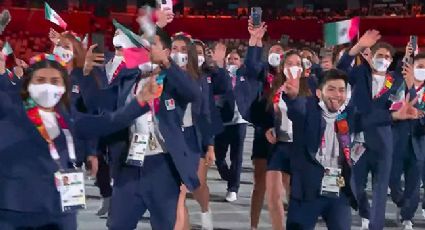 Jorge Cárdenas, atleta mexicano, causa polémica al quitarse el cubrebocas en la ceremonia inaugural de Tokio 2020