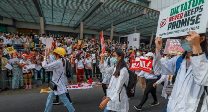 Ejército de Birmania agrede a médicos que atienden a manifestantes heridos