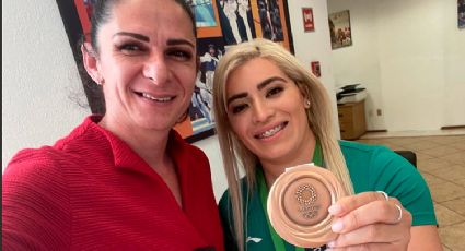 Ana Guevara recibe a la medallista Aremi Fuentes para iniciar el plan rumbo a París 2024