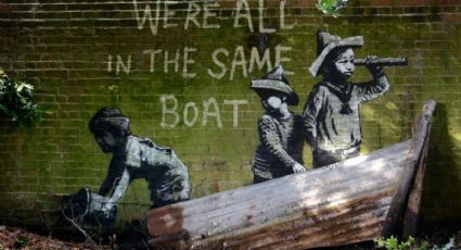 Obras supuestamente de Banksy aparecieron en tres lugares diferentes de Inglaterra