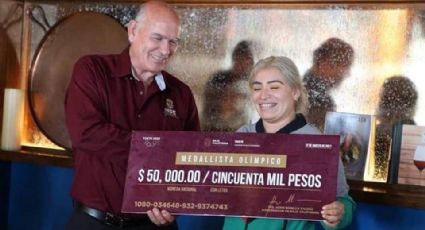 Aremi Fuentes, medallista en Tokio 2020, denuncia que el gobierno de Baja California le dio un cheque “sin fondos e inexistente”