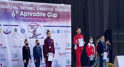 La mexicana Sofía Pérez gana medallas de oro y bronce en torneo juvenil de gimnasia rítmica