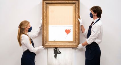 Banksy medio triturado a subasta por más de 5.5 millones de dólares; en la puja anterior se vendió por 1.4 mdd