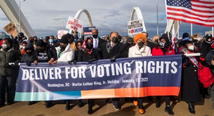 Familiares de Martin Luther King Jr. encabezan marcha en Washington para defender el derecho al voto