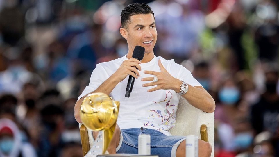 Cristiano Ronaldo, en la Expo Dubái. (Foto: EFE).