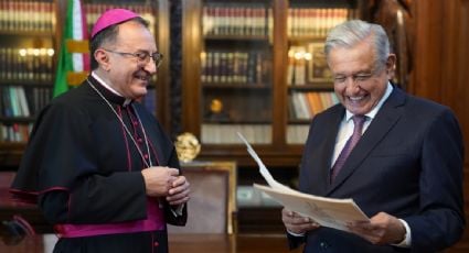 AMLO recibe en Palacio Nacional las cartas credenciales de los embajadores de Kuwait, España y el Vaticano en México