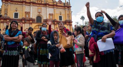 Indígenas tzotziles desplazados por la violencia en Chenalhó exigen el desarme de paramilitares en la región