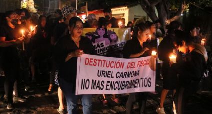 Colectivas marchan en Morelos para exigir la destitución del fiscal estatal por las irregularidades en la investigación de feminicidios