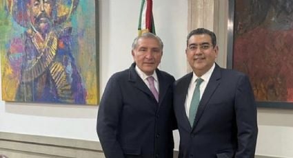 Adán Augusto se reúne con Salomón Céspedes, gobernador sustituto de Puebla