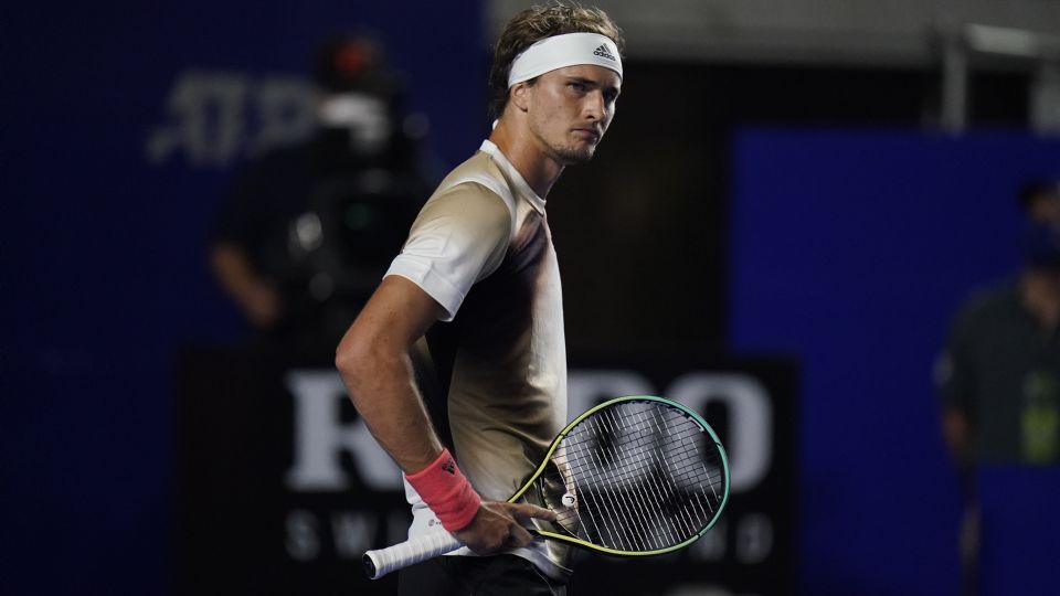 Zverev perdió los estribos en Acapulco. (Foto: AP).