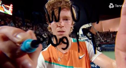 El tenista ruso Andrey Rublev avanza a la final en Dubái y escribe mensaje en una cámara: “No a la guerra, por favor”