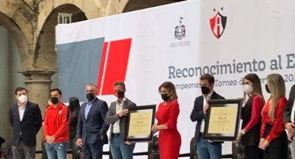 Atlas recibe reconocimiento del  Congreso de Jalisco por su título en el Apertura 2021