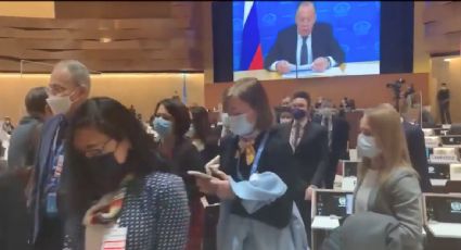 Más de 100 diplomáticos abandonan sala de reuniones de la ONU durante la participación del ministro ruso