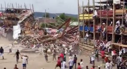 Desplome de un palco en una plaza de toros en Colombia deja cuatro muertos y decenas de heridos