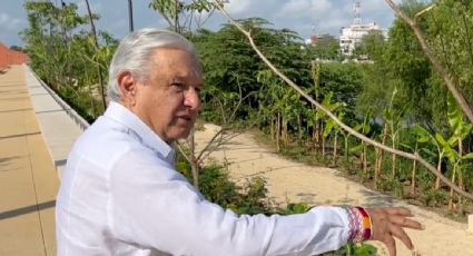 Mientras se realiza la elección en seis estados, AMLO presume supervisión del malecón de Villahermosa