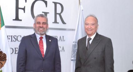 El gobernador de Michoacán y el fiscal Gertz Manero discuten las denuncias en contra de Silvano Aureoles