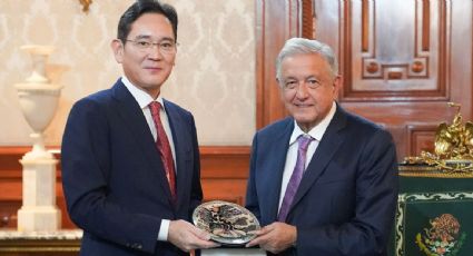 AMLO recibe en Palacio Nacional a directivos de Samsung para dialogar sobre construcción y energía