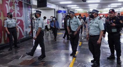 Colectivas feministas protestan dentro de la estación Bellas Artes y piden la salida de la Guardia Nacional del Metro