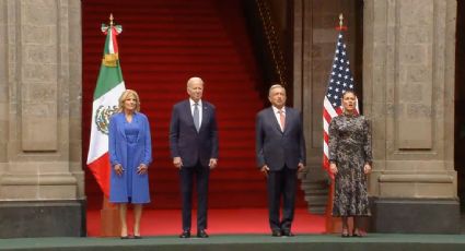 López Obrador recibe a Biden en Palacio Nacional, donde tendrán su reunión bilateral