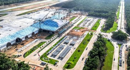 AMLO supervisa en Quintana Roo la obras del aeropuerto de Tulum y el Tren Maya