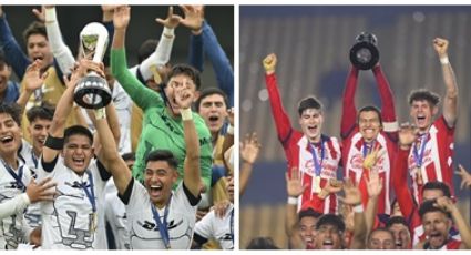 Pumas y Chivas dan muestra de buen trabajo con juveniles y son Campeones de la Sub 18 y Sub 23 de la Liga MX