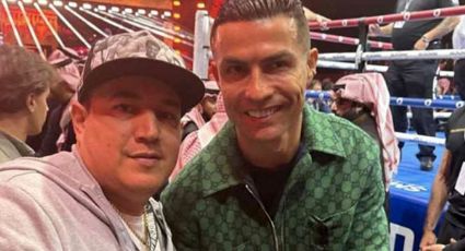 Eddy Reynoso, entrenador del ‘Canelo’ Álvarez, se codea con Cristiano Ronaldo en gala boxística celebrada en Arabia Saudita