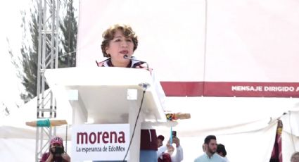 "Hemos ganado esta etapa en la calle", asegura Delfina Gómez en el cierre de su precampaña en el Edomex