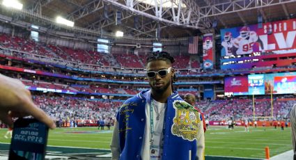 Damar Hamlin asiste al Super Bowl como invitado especial y 'baila' con el corredor Miles Sanders