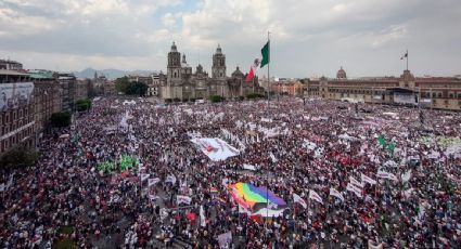 La zona para invitados especiales en el mitin de AMLO ayudó mucho al llenado del Zócalo, critica Felipe Calderón