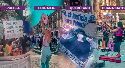 Mujeres de varios estados del país marchan para exigir justicia por los feminicidios y un alto a la violencia de género