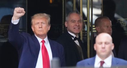 Donald Trump arriba a la corte de Manhattan para comparecer por los presuntos sobornos a la actriz porno Stormy Daniels