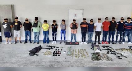 Detienen a 15 presuntos integrantes de una célula criminal en Nuevo León