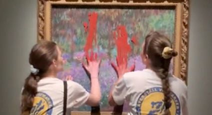 Detienen a dos mujeres por arrojar pintura a un Monet expuesto en el Museo Nacional de Suecia