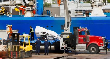 Llegan a Canadá los restos del submarino Titan recuperados del Atlántico