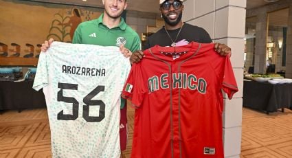 ¡Pásale, paisano! Selección Mexicana de Futbol recibe visita especial de Randy Arozarena